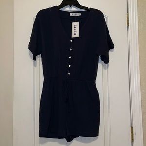 Cute navy romper!